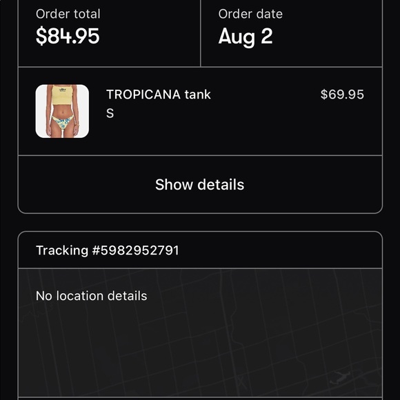 SOLD DO NOT PURCHASE WILL NOT BE REFUNDED Bamba swim Tropicana tank - Picture 6 of 6